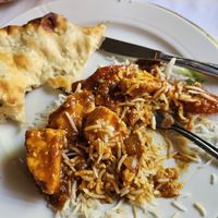 Paneer masala and garlic naann  at Great Gandhi in Bodo