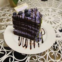 Cakes N Treats Camden, Vegan Blueberry and Chocolate cake :) at Cakes 'N' Treats in North West London