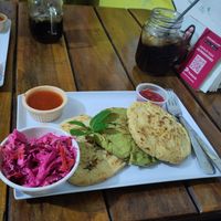 vegan pupusas at Antojito Pupusero in Leon