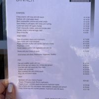 Menu  at Estalagem Ponta Do Sol in Ponta Do Sol