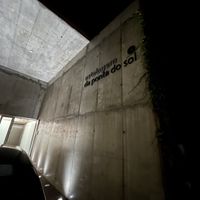 Entrance sign- go up the elevator!   at Estalagem Ponta Do Sol in Ponta Do Sol