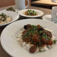 bean stew  at The Hummus Workshop in Vienna