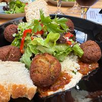 Vegan falafel bowl at Manna Bistro in Samorin