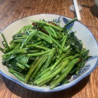 Stir fry sweet potato leaves   at Juezhengjing Vegetarian Restaurant - Minsheng Street Store - 觉正净素食 民生街店 in Kunming