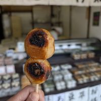 miso dango at Ohagi no Tanbaya in Kyoto