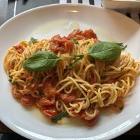 Spaghetti Aglio olio e peperincino (spicy)!  at Buon Appetito in Den Burg