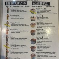 Juices & Bowls  at Rawbry in Las Vegas