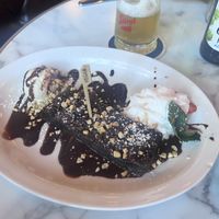 Vegan brownie did not disappoint.  at Beertown Public House East Gwillimbury in East Gwillimbury