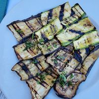 Roasted eggplant at CN45 in Procida