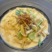 Vegan cream pasta !  at Cafe AMADEUS STORY in Osaka