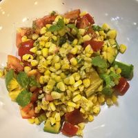 Grilled mango salad at Green Mango Cafè & Bakery in Battambang