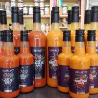 Berries juices  at Sluníčko in Prague