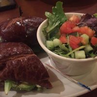 Stuffed veggie sub w/ a side salad  at Flying Star - Central Ave SE in Albuquerque