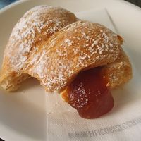 Brioche artigianale marmellata di albicocca at Bar Antico Caffè Viola in Bologna