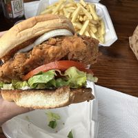 Chicken of the woods sandwich   at Moody Mike's Cafe in Lexington