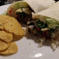 Burrito at Cafe Hood in Banos