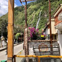 View from the outside terrace at Cafe Hood in Banos