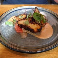 Chargrilled Jerusalem artichokes at Oak in Bath