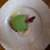 Beetroot carpaccio  at Oak in Bath