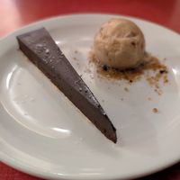 A laughable slice of chocolate tart at Oak in Bath