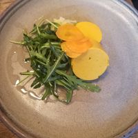 Hazelnut and carrot pate at Oak in Bath