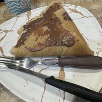 Vegan crepe with vegan chocolate spreadd  at Crepa And You in Kos