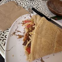 Beyond meat burger crepe   at Crepa And You in Kos