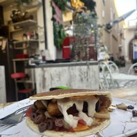 Chicken Schnitzel Plate. Amazing taste!!!  at Crepa And You in Kos