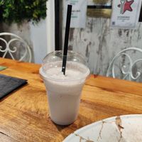 Vegan vanilla milkshake at Crepa And You in Kos