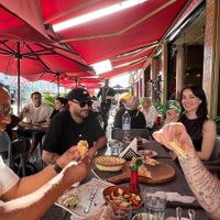 Outside seating, has inside as well at Agha Acham in Rabat