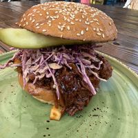 Pulled vegan chunk sweet and spicy. Top ten vegan sandwiches in LA  at Nalu Vida - Venice Beach in Los Angeles