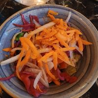 Complimentary salad at Elif in Liverpool
