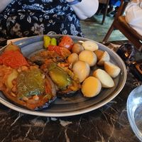 Stuffed aubergine at Elif in Liverpool
