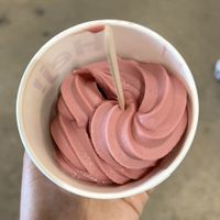 strawberry soft icee cream  at IKEA in Carson