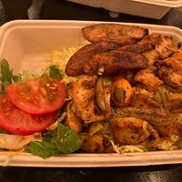 Vegan Delight bei Nunyanga Kitchen. Reis mit Kochbanane und Süßkartoffeln  at Aarhus Street Food - Food Court in Aarhus