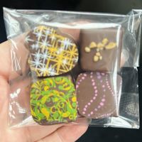 Selection of individual vegan chocs   at Isle of Mull Chocolates in Isle Of Mull