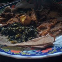 Combo platter for two at Ghenet in Brooklyn