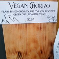 Vegan Chorizo at Hooked on Colfax in Denver