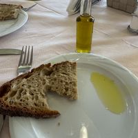 Village bread and olive oill  at Angelikki Spiti in Stoupa