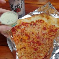 Vegan void slice and vegan ranch at Sizzle Pie in Eugene