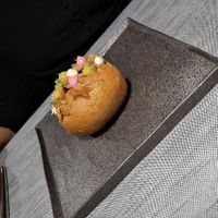 MARITOZZO SALATO: Maritozzo, Fungo cardoncello, Avocado, Mango at Soul Kitchen - Creatività Vegetale in Turin