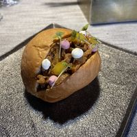 Maritozzo con funghi cardoncelli  at Soul Kitchen - Creatività Vegetale in Turin