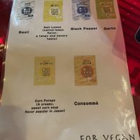 Popcorn flavours  at NEOShinjuku Atsushi in Tokyo