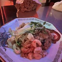 Rice with vegan shrimps   at NEOShinjuku Atsushi in Tokyo