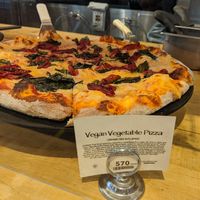 Vegan pizza by the slice at Whole Foods Market in Oxnard