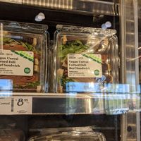 Vegan deli sandwiches at Whole Foods Market in Oxnard