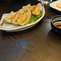 Vegetable gyoza at Yes Sushi in Edinburgh