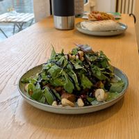 Mexican tortilla at the back, sweet potato avocado toast at BlattReich Juicery & Plantbased Food in Bad Homburg