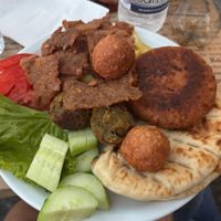 Mixed plate at Gyros Chania in Crete