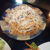 Vegetarian salad (with yogurt, we exchanged it for the vegan one) at Ha Giang Vegetarian Restaurant in Ha Giang